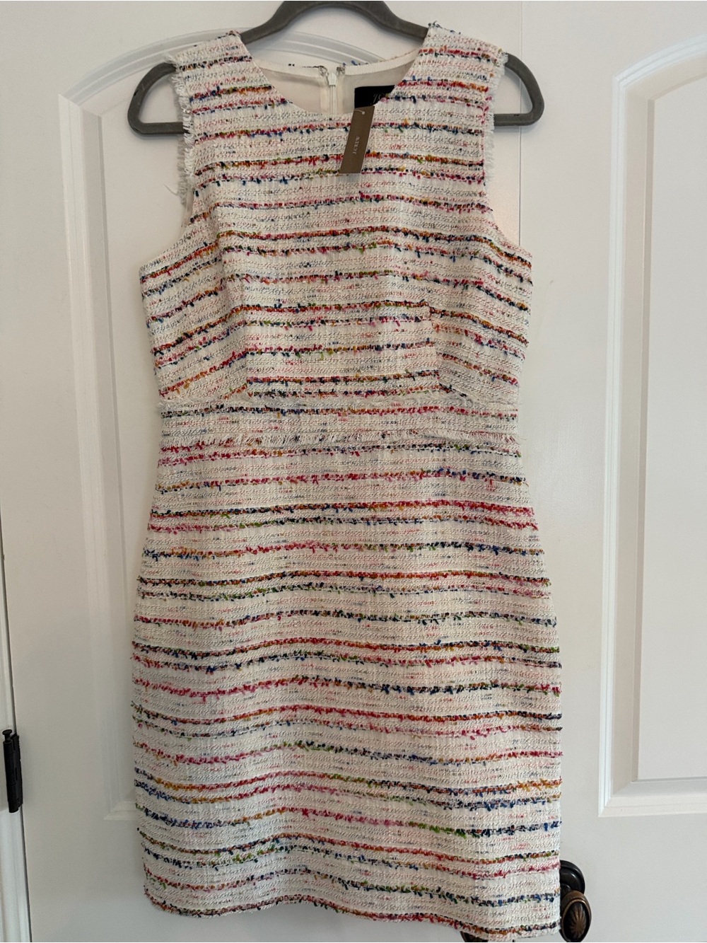 J. Crew Confetti Rainbow Tweed Dress NWT 10